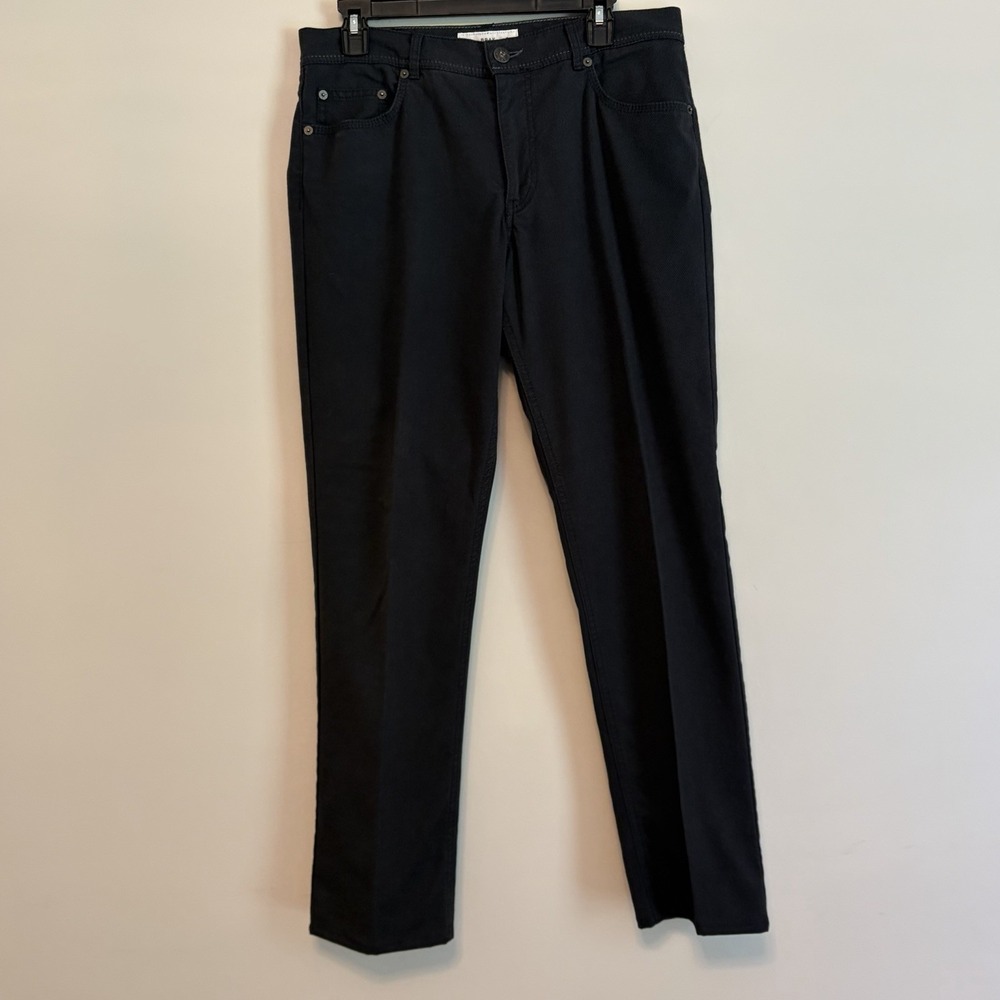 BRAX Cooper Fancy 34x34 Washed Black Pants Regular Fit Stretch Casual Dress
